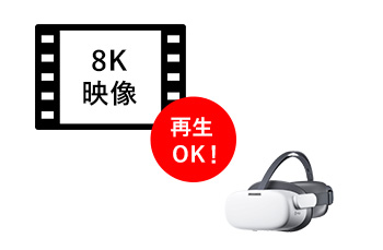 高画質8K映像も